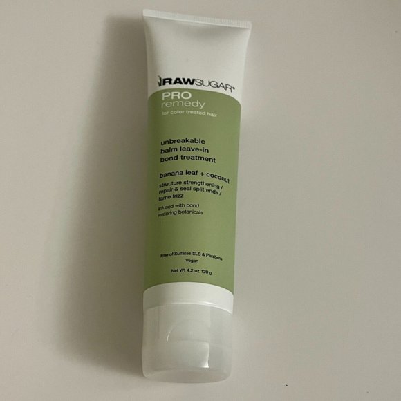 Raw Sugar Pro Remedy Balm Leave-In Bond Treatment Hair Banana Coconut 4.2 oz - Picture 1 of 3